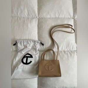 Telfar Cream Small Shopping Bag